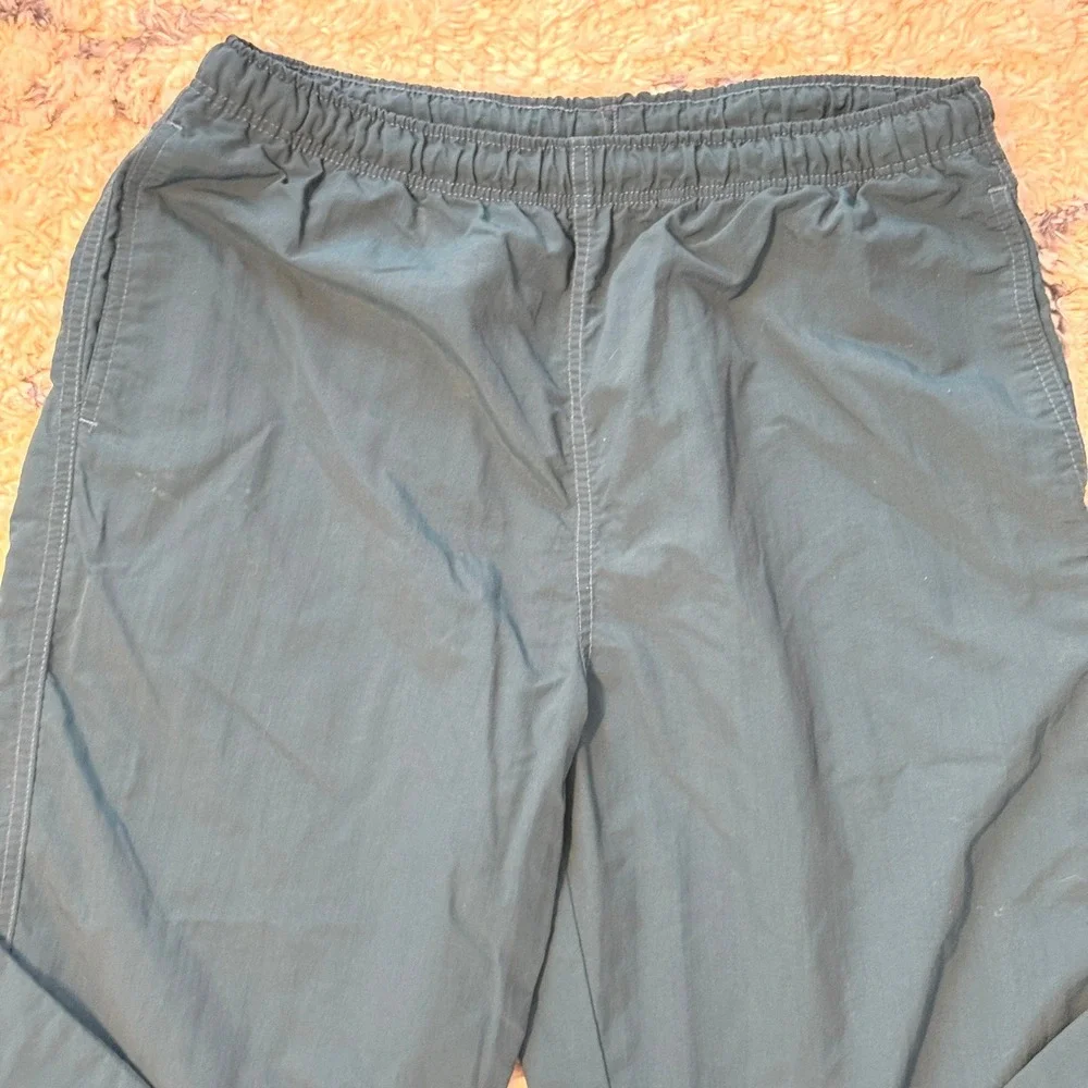 Lands' End Nylon Hiking Pants Women 10 Teal Elastic Waist Made in USA Outdoorsy - Picture 3 of 11